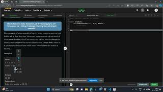 Exit Point in a Matrix GFG POTD Python Solution geeks for geeks problem of the day