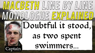 Line by Line: Macbeth, the Captain's "Doubtful it stood" (1.2)