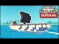 I Built a Sailboat to Explore the Ocean in Search of Islands! (Scrap Mechanic Survival Ep.19)