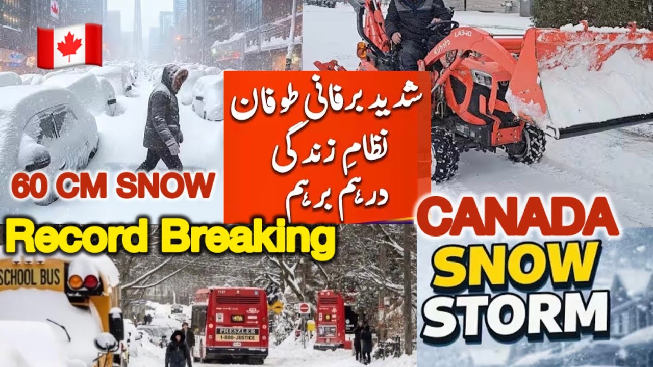 Record Breaking Snowstorm In Toronto | Hard Winter Life In Canada | Ontario Shut Down| Extreme Snow 