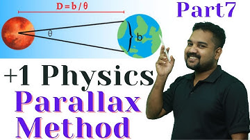 Plus one Physics : PARALLAX METHOD for measuring large distance (most important) 🔥🔥🔥