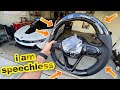 MY I8 GETS A CUSTOM 1 OF 1 WHEEL FROM AZA! (SHIFTING LIGHTS!)