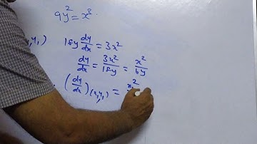 9y²=x³ to find the points where the normal make equal intercept