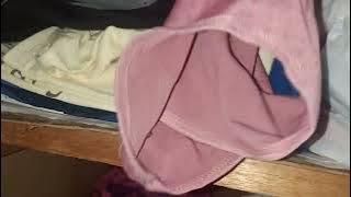 Celana dalam wanita milik tetangga kosan/used women's panties red maroon color
