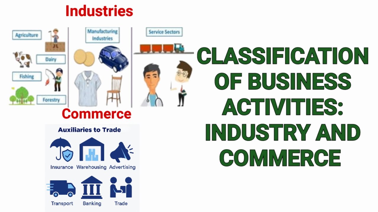 Classification of Business Activities: Industry and Commerce|| Business ...