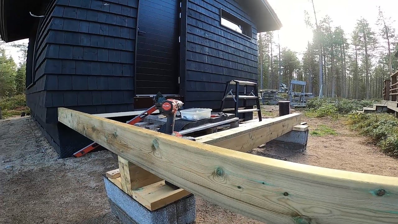 Terassin runkorakenteet / Maisemamakuuhuone mökille, osa 46.