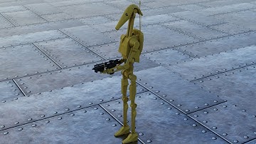 Star Wars Battle Droid Made In Blender