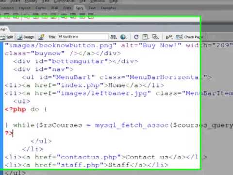 Creating a dynamic, database driven dropdown menu