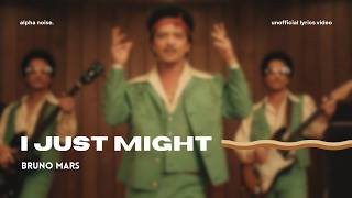 Bruno Mars – I Just Might Lyrics video | The Romantic album by