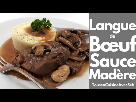 Vidéo: Cuisson De La Langue De Boeuf Avec Une Sauce Aux Champignons Et Au Vin