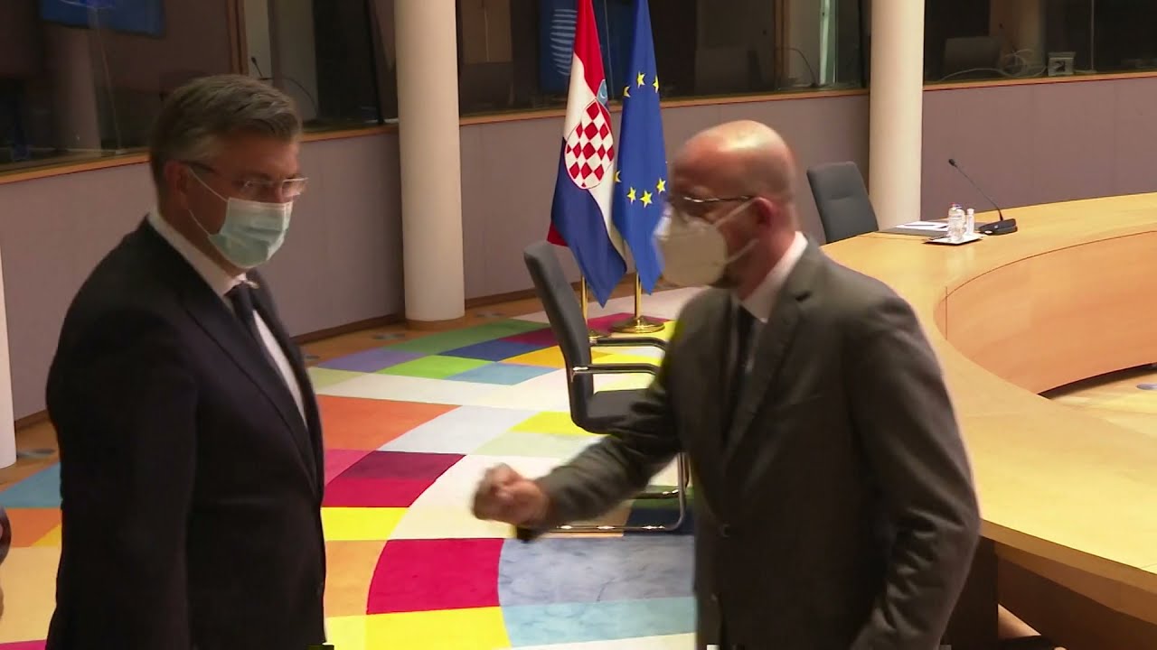 President Michel meets Prime Minister of Croatia Andrej Plenković
