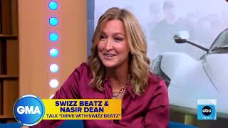 Swizz Beatz & Nasir Dean On The Good Morning America In Times Square New York City