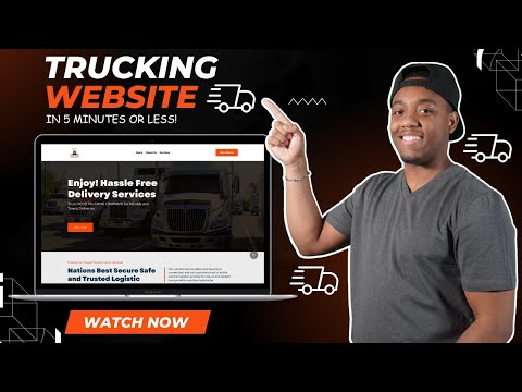 How To Create A Logistics Website for A Trucking Business | Logistics Website Template | 2025