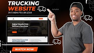 How To Create A Logistics Website for A Trucking Business | Logistics Website Template | 2025