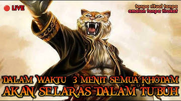 Tanpa Menunggu Waktu Lama Semua Khodam Langsung Selaras