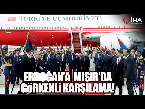 Cumhurbaşkanı Erdoğan, İttihadiye Sarayı'nda Sisi Tarafında Resmi Törenle Karşılandı