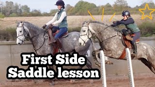 RIDING SIDE SADDLE FOR THE FIRST TIME | Vlogmas