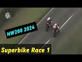 Nw200 2024  glenn irwin vs davey todd  superbike race 1 racing highlights