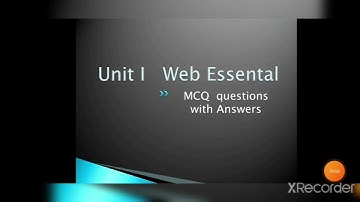 UNIT 1 WEB ESSENTIALS