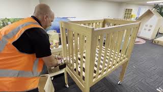 Backsaver Cot assembly