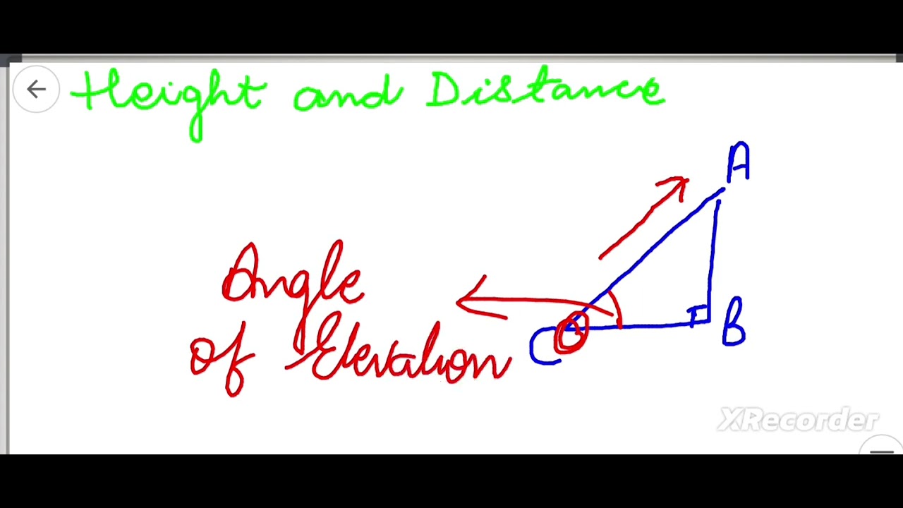 Height and Distance class 10 Mathematics#byknab #knab #education - YouTube