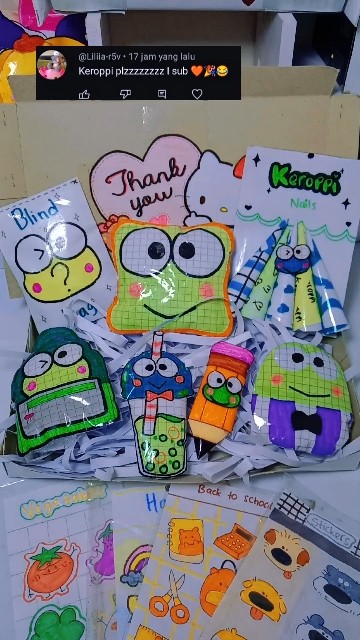Packing a fake order💚Keroppi edition💚 Comment for request