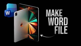 How to Make Word File in iPad (tutorial)