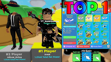 I BECAME THE #1 PLAYER In Clicker Simulator (Roblox) Top 1 Player Inventory Revealed! INSANE!!