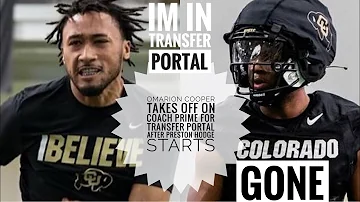 Omarion Cooper TAKES OFF On Coach Prime For Transfer Portal After Preston Hodge STARTS 🤯