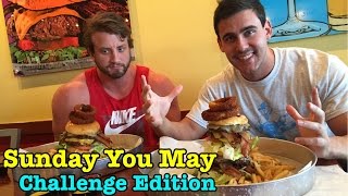 Celebrity Bodybuilders vs. Shula Burger Stack Attack Eating Challenge | Sunday You May Ep. 6 Profile