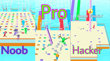 bridge race 3D game play video android iOS game video