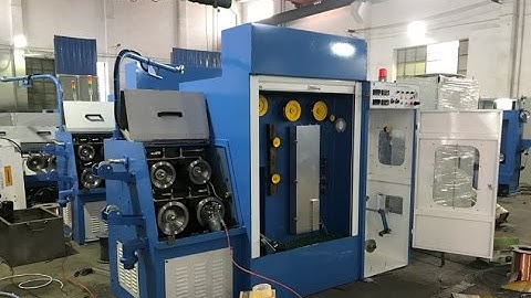 HXE-22DTA Fine wire drawing machine with annealer testing before shipping to Sudan (2)