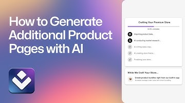 How to Generate Additional Product Pages with AI