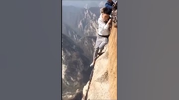 Mountain Climbing Gone Wrong #shorts​ Mount Huangshan #ytshorts​