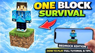 "How to Play One Block in Minecraft Bedrock (Mobile Hindi)" screenshot 3