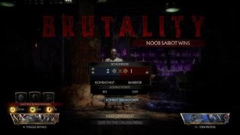 Noob Saibot Death Comes for ALL MK11