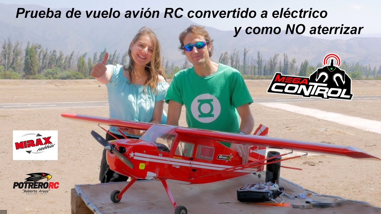 vuelo de Avion Super = RC Convertido a Eléctrico - YouTube