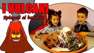 I VULCANI spiegati ai bambini + ESPERIMENTO eruzione vulcanica  (Lezione di scienze)