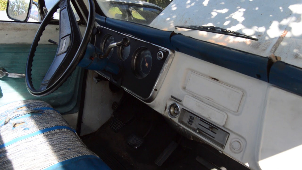 1972 Chevy Custom 10 Pickup Truck Interior Youtube