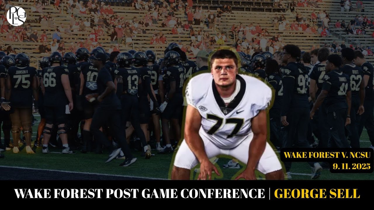 Wake Forest OL George Sell Breaks Down Offensive Struggles in 34-24 NC ...