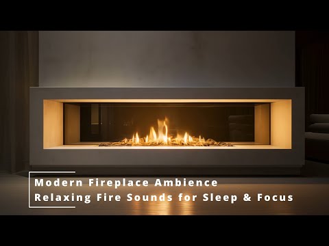 Modern Fireplace Ambience 3H Of Realistic Fire Sounds For Sleep Focus Relaxation No Music 4K