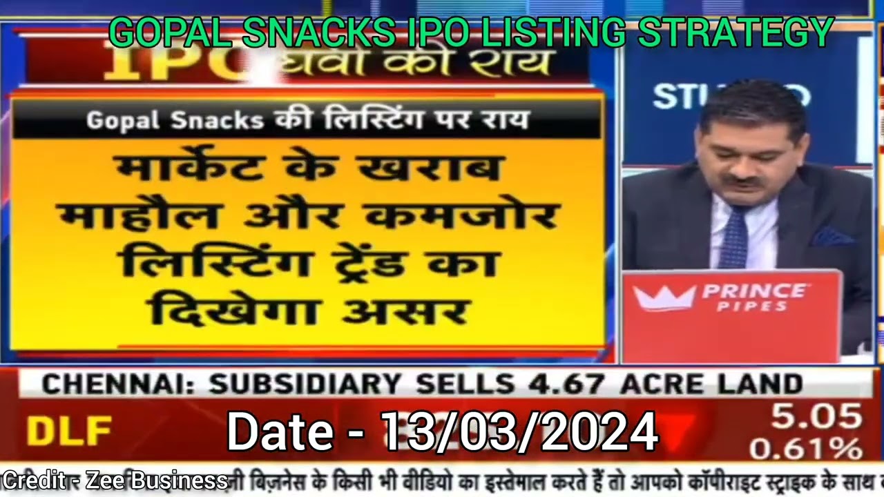 GOPAL SNACKS IPO LISTING STRATEGY