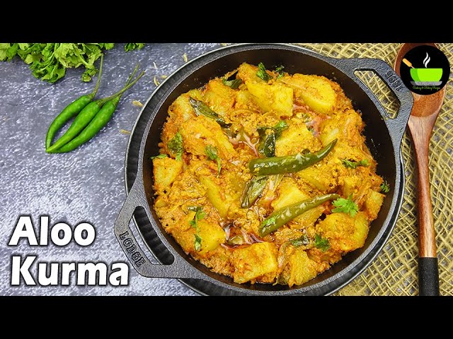 Aloo Kurma | Potato Gravy | Potato kurma recipe | Aloo kurma For Chapathi| Aloo Recipes | Side Dish | She Cooks