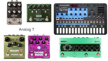 Faux Analog Delay comparison on a synth (analogish / stereo/ mono / and more !)
