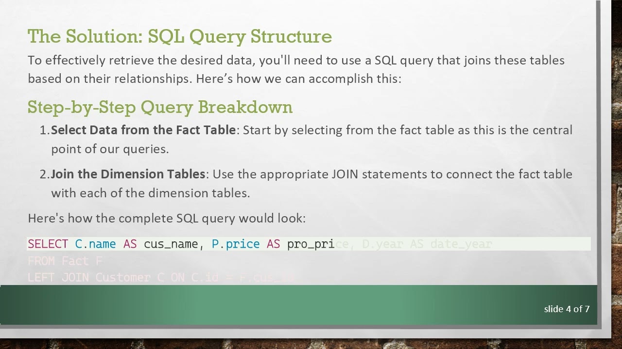 The Ultimate Guide to Joining Multiple Dimension Tables Through a Common Fact Table
