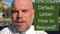 Mortgage loan default letter:  how to respond WITHOUT giving up your rights—by Ricardo & Wasylik