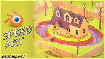 The Moat House part 2 - Blender 2.8 speed tutorial 3D Modeling and Rendering