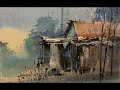 My cityscape watercolor painting photos