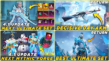 🔴 NEXT ULTIMATE SET | DECISIVE DAY AKM RETURN | NEXT MYTHIC FORGE REWARDS | RETURN ULTIMATE SET BGMI