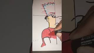 Celebrity Drawing Bart Simpson in 4 Styles with Posca Markers, Part 2 #shorts Wealth